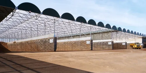 Aire de stockage couverte du site de Bernissart