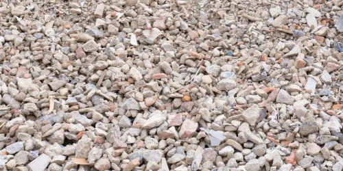 Tas de concassé recyclé